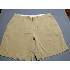 St John's Bay Chino Shorts Men 40x8 Beige Khaki Preppy Classic College Hiking